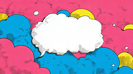 Chat bubble boxes with rich colors
