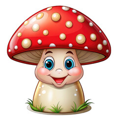 mushrooms in the grass