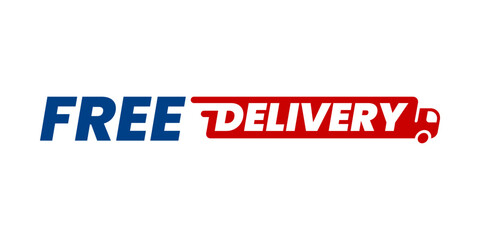Free Delivery Icon – Fast Shipping Graphic for E-commerce Promotions