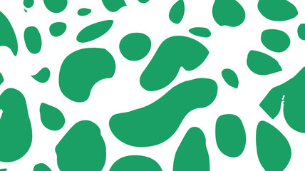 Abstract horizontal background with interlocking green and beige waves. Organic shapes flow seamlessly, varying in size, with no gaps, forming a fluid and dynamic composition of contrast.