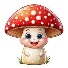 mushrooms in the grass