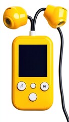 Yellow portable music player