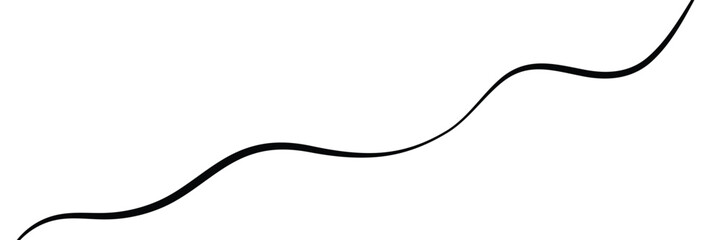 Black on white Horizontal zig zag line wave element. undulating zigzag, crisscross stripes . Vector Illustration . EPS 20 .  