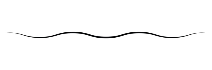 Black on white Horizontal zig zag line wave element. undulating zigzag, crisscross stripes . Vector Illustration . EPS 20 .  