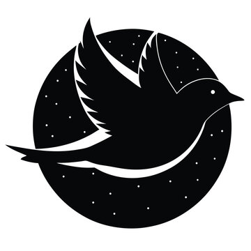 Black crow silhouette vector illustration of a wild bird isolated on a white backgroundVector illustration design of a boat, ship, and pirate ship silhouettes with marine animals like a shark and whal
