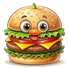 burger cartoon character