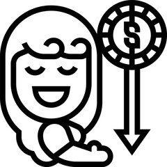 cashback illustration on a white background   