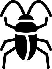 cockroach illustration on a white background    