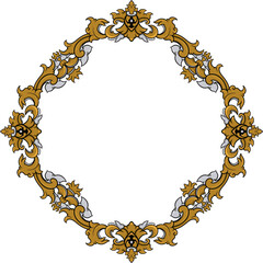 Ornate vintage frame suitable for invitations or art displays.