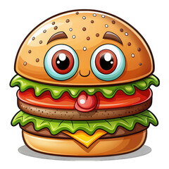 burger cartoon character