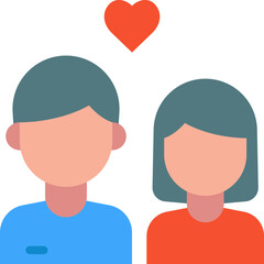 couple illustration on a white background   