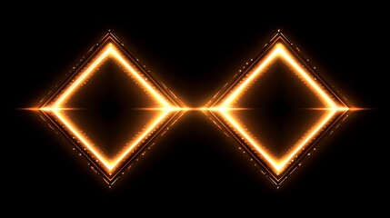Obraz premium Glowing Diamond Shapes