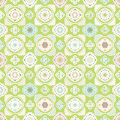 Seamless vintage floral pattern with pink flowers and leaves, perfect for wallpaper, textile, or card decoration