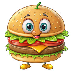 burger cartoon character