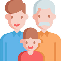 family illustration on a white background   