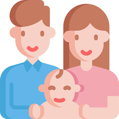 family illustration on a white background    