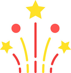 fireworks illustration on a white background   