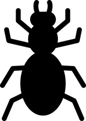Formicidae illustration on a white background   