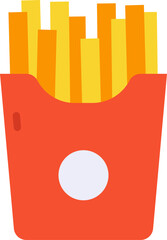 french fries  illustration on a white background   