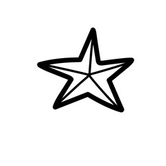 Obraz premium Star doodle icon