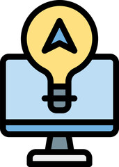 idea illustration on a white background   