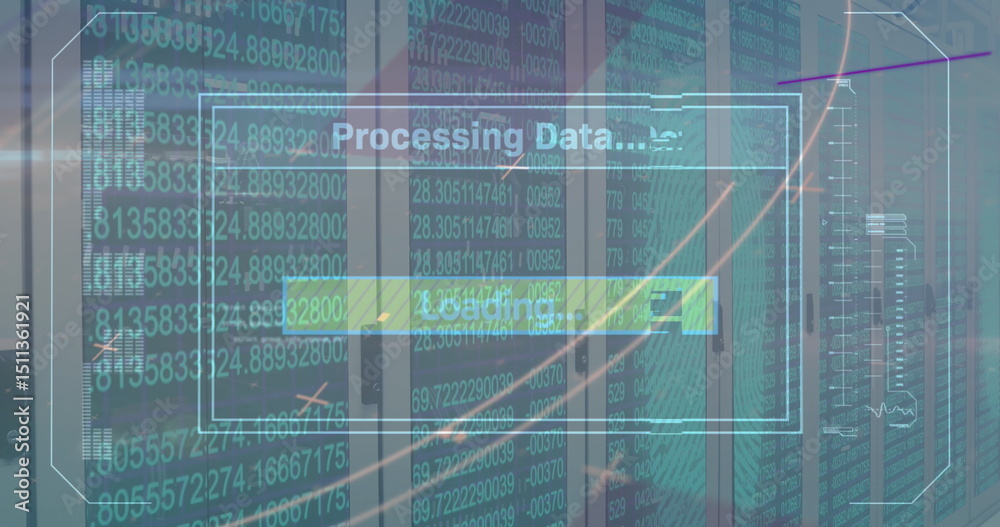 Poster image of loading and changing numbers over servers
