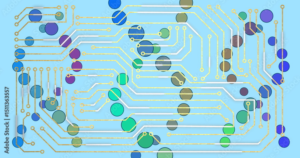 Poster image of medical data processing and processor socket over blue background