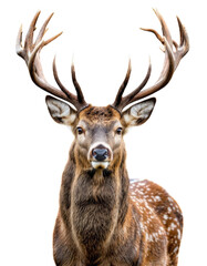 Fototapeta premium Majestic Deer Antlers, Isolated Transparent Background
