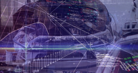 Image of data processing over rubbish dump