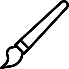 paint brush illustration on a white ba