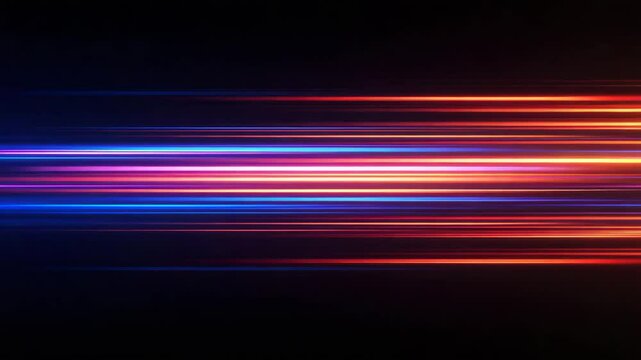 Animated neural network glowing with electric pulses on black background  