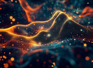 Futuristic technology abstract background, cyberspace concept