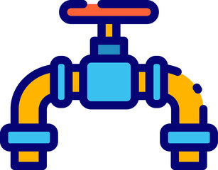 pipeline illustration on a white background        