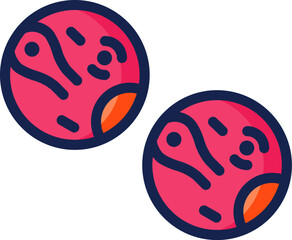 Fototapeta premium planets illustration on a white background 