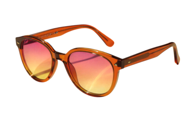 Orange Sunglasses, Isolated Transparent Background, Retro Design Element
