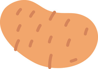 potato illustration on a white background        