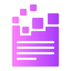 Obraz premium data pattern gradient icon