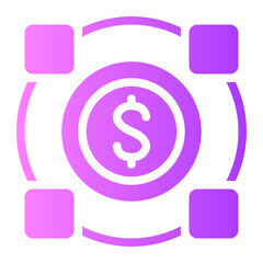 value chain gradient icon