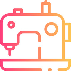 sewing machine  illustration on a white background        