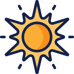 sun illustration on a white background        