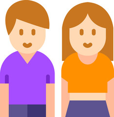 teenage illustration on a white background        