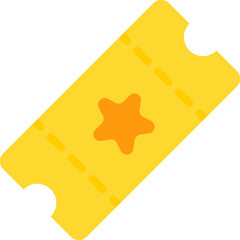 ticket illustration on a white background        