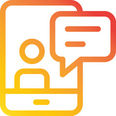 video call illustration on a white background       