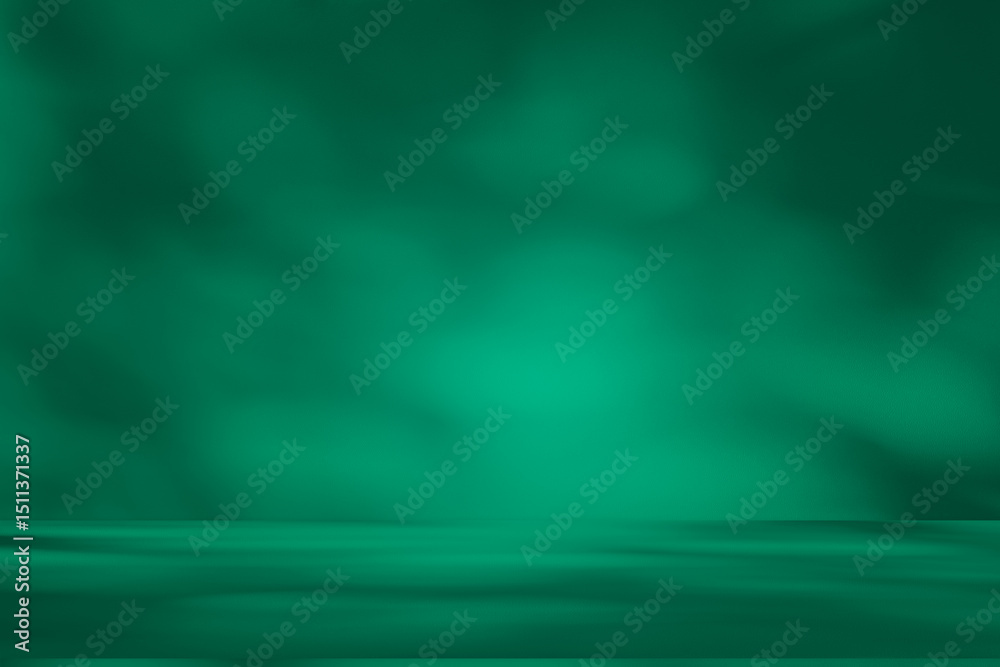 Leinwandbilder wall interior background, studio and backdrops show products. with leaf shadow from window color gre