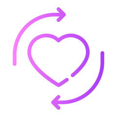 love gradient icon