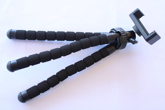Flexible black octopus tripod with bendable legs