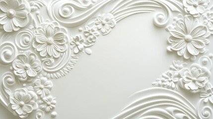 Ornate floral relief pattern (3)