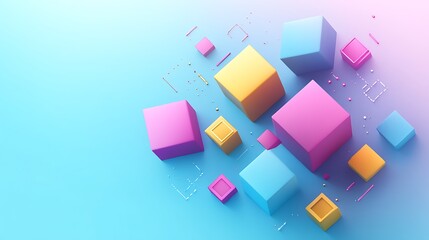 Abstract colorful geometric shapes (7)