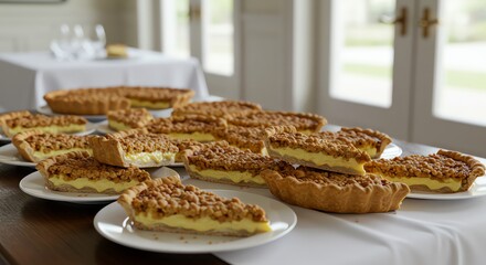 Pie Slices on Table