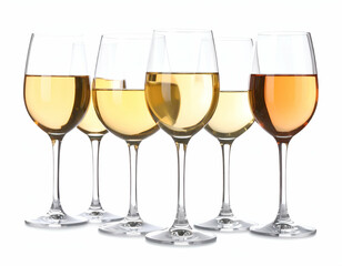 Elegant Wine Glasses Clinking in a Toast A Festive Celebration